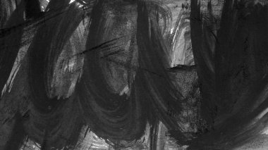 Siyah fırça darbesi ve doku. Grunge soyut elle boyanmış elementler. Altı çizili ve sınır tasarımı.