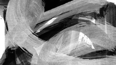 Siyah fırça darbesi dokusu. Grunge soyut elle boyanmış element. 