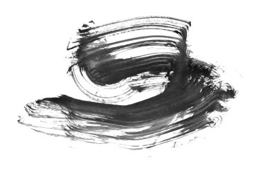 siyah mürekkep fırçası vuruşu. resimleme.