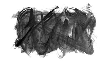 siyah mürekkep fırçası vuruşu. resimleme.  