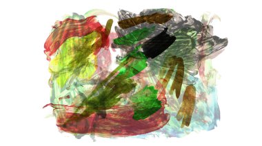 Siyah ve renkli boya karışımı, fırça darbesi ve doku. Grunge soyut elle boyanmış elementler. 