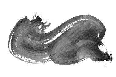 siyah mürekkep fırçası vuruşu. resimleme.