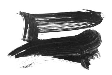 siyah mürekkep fırçası vuruşu. resimleme.