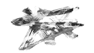 Siyah fırça darbesi ve doku. Grunge vektör soyut el boyalı element. Altı çizili ve sınır tasarımı.