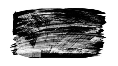 siyah mürekkep fırçası vuruşu. vektör illüstrasyonu.