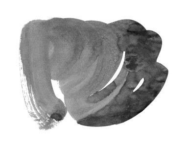 Siyah mürekkep fırçası darbeleri. vektör illüstrasyonu.