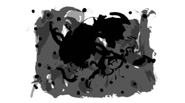 Siyah fırça darbesi ve doku. Grunge vektör soyut el boyalı element. Altı çizili ve sınır tasarımı.