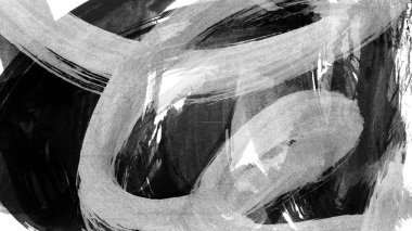 Siyah fırça darbesi ve doku. Grunge vektör soyut el boyalı element. Altı çizili ve sınır tasarımı.