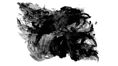 Siyah fırça darbesi ve doku. Grunge vektör soyut el boyalı element. Altı çizili ve sınır tasarımı.