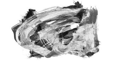 Siyah fırça darbesi ve doku. Grunge vektör soyut el boyalı element. Altı çizili ve sınır tasarımı.