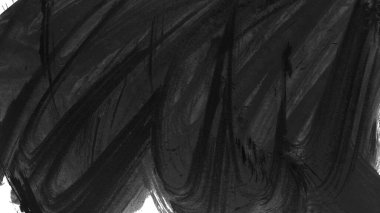 Siyah fırça darbesi ve doku. Grunge soyut elle boyanmış elementler. Altı çizili ve sınır tasarımı.