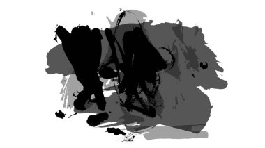 Siyah fırça darbesi ve doku. Grunge vektör soyut el boyalı element. Altı çizili ve sınır tasarımı.