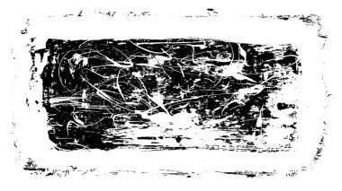 Siyah fırça darbesi ve doku. Grunge vektör soyut el boyalı element. Altı çizili ve sınır tasarımı.