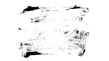 Siyah fırça darbesi ve doku. Grunge vektör soyut el boyalı element. Altı çizili ve sınır tasarımı.
