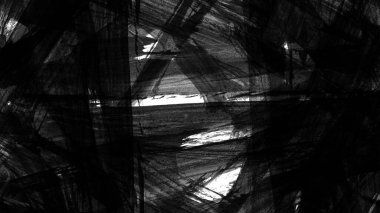 Siyah fırça darbesi ve doku. Grunge vektör soyut el boyalı element. Altı çizili ve sınır tasarımı.