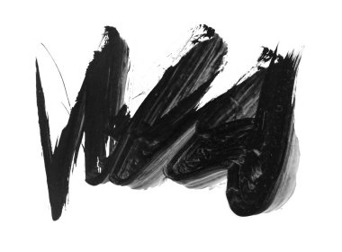 siyah mürekkep fırçası vuruşu. resimleme.