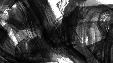 Siyah fırça darbesi ve doku. Grunge soyut elle boyanmış elementler. Altı çizili ve sınır tasarımı.