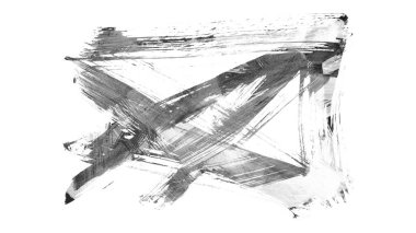 Siyah fırça darbesi ve doku. Grunge vektör soyut el boyalı element. Altı çizili ve sınır tasarımı.