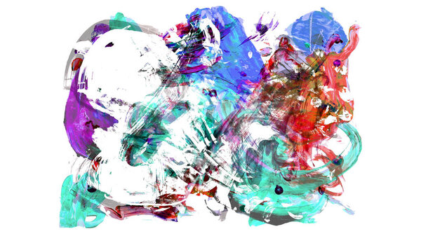 мазок кистью и текстура. Гранж вектор абстрактный ручной - окрашенный элемент. Подчеркивание и дизайн границ.