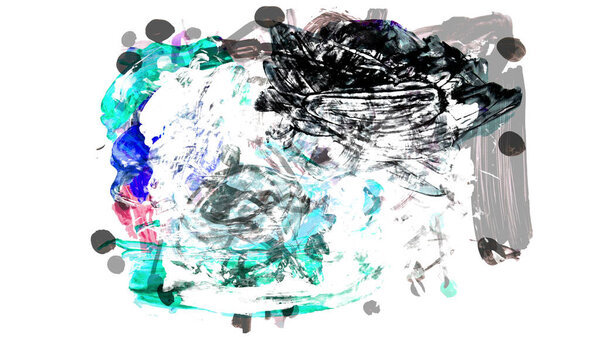 мазок кистью и текстура. Гранж вектор абстрактный ручной - окрашенный элемент. Подчеркивание и дизайн границ.