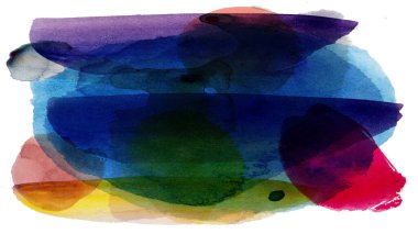 Siyah ve renkli boya karışımı, fırça darbesi ve doku. Grunge soyut elle boyanmış elementler. 