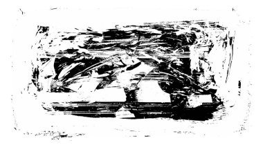 Siyah fırça darbesi ve doku. Grunge vektör soyut el boyalı element. Altı çizili ve sınır tasarımı.