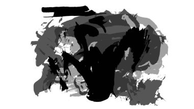 Siyah fırça darbesi ve doku. Grunge vektör soyut el boyalı element. Altı çizili ve sınır tasarımı.