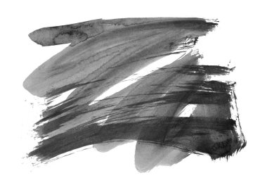 Siyah mürekkep fırçası darbeleri. vektör illüstrasyonu.