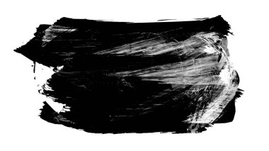 siyah mürekkep fırçası vuruşu. vektör illüstrasyonu.