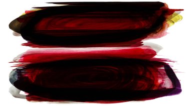 Siyah ve renkli boya karışımı, fırça darbesi ve doku. Grunge soyut elle boyanmış elementler. 