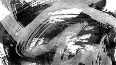 Siyah fırça darbesi ve doku. Grunge vektör soyut el boyalı element. Altı çizili ve sınır tasarımı.