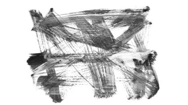 Siyah fırça darbesi ve doku. Grunge soyut elle boyanmış elementler. Altı çizili ve sınır tasarımı.