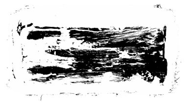 Siyah fırça darbesi ve doku. Grunge vektör soyut el boyalı element. Altı çizili ve sınır tasarımı.