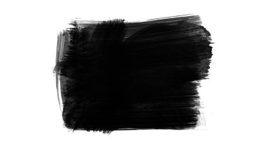 Siyah fırça darbesi ve doku. Grunge soyut elle boyanmış elementler. Altı çizili ve sınır tasarımı.