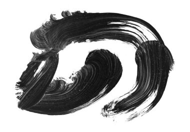 siyah mürekkep fırçası vuruşu. resimleme.