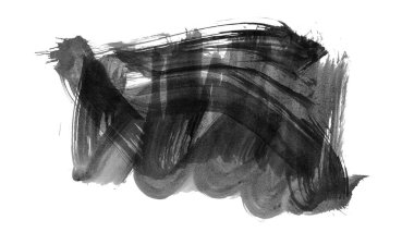 siyah mürekkep fırçası vuruşu. resimleme.