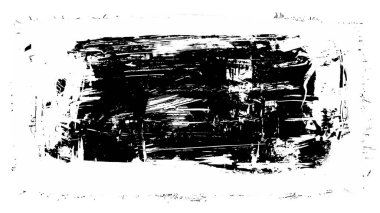 Siyah fırça darbesi ve doku. Grunge vektör soyut el boyalı element. Altı çizili ve sınır tasarımı.