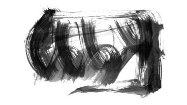 siyah mürekkep fırçası vuruşu. resimleme.