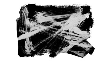 Siyah fırça darbesi ve doku. Grunge soyut elle boyanmış elementler. Altı çizili ve sınır tasarımı.