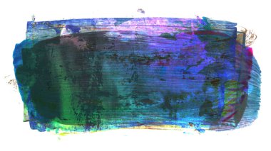 Renkli fırça darbesi ve doku. Grunge vektör soyut el boyalı element. Altı çizili ve sınır tasarımı.