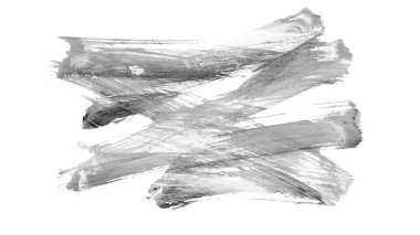 Siyah fırça darbesi ve doku. Grunge vektör soyut el boyalı element. Altı çizili ve sınır tasarımı.