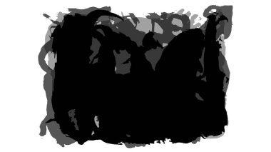 Siyah fırça darbesi ve doku. Grunge soyut elle boyanmış elementler. Altı çizili ve sınır tasarımı.