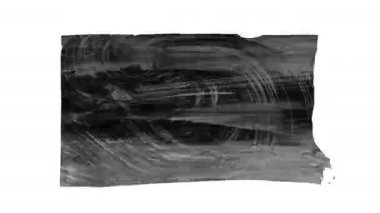 Beyaz arka planda animasyon grunge fırça darbeleri. Soyut el boyalı element. Grunge fırça darbeleri animasyonu etkiler. Altı çizili ve sınır tasarımı. Kusursuz döngü arkaplanı. 