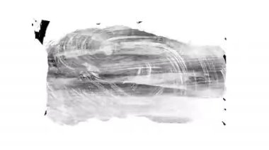 Beyaz arka planda animasyon grunge fırça darbeleri. Soyut el boyalı element. Grunge fırça darbeleri animasyonu etkiler. Altı çizili ve sınır tasarımı. Kusursuz döngü arkaplanı. 