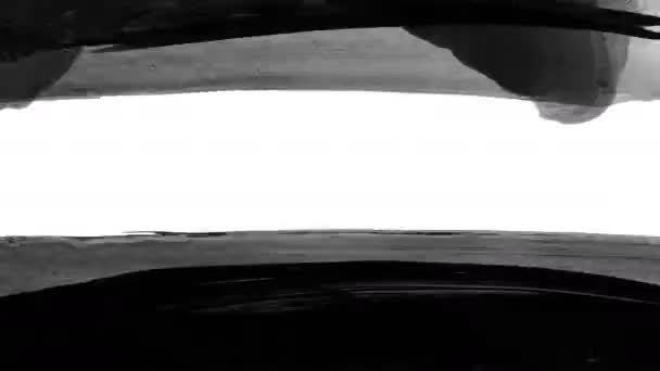 Grunge Brushstrokes Abstract Hand Painted Element Underline Border Design Seamless — Stock Video