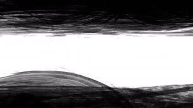 Beyaz arka planda animasyon grunge fırça darbeleri. Soyut el boyalı element. Grunge fırça darbeleri animasyonu etkiler. Altı çizili ve sınır tasarımı. Kusursuz döngü arkaplanı. 