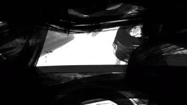 Beyaz arka planda animasyon grunge fırça darbeleri. Soyut el boyalı element. Grunge fırça darbeleri animasyonu etkiler. Altı çizili ve sınır tasarımı. Kusursuz döngü arkaplanı. 