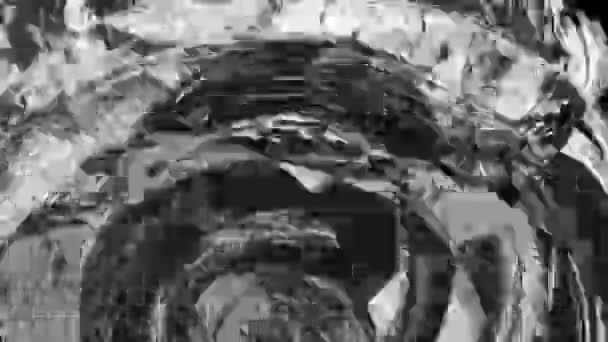 Grunge Penseelstreken Abstracte Handgeschilderde Elementen Onderstrepen Grensontwerp Naadloze Looping Achtergrond — Stockvideo