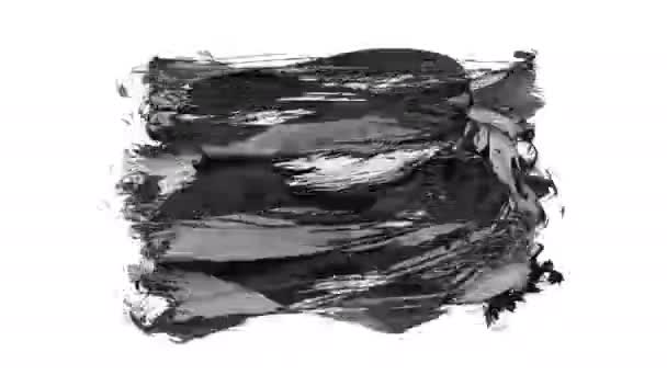 Pinceladas Grunge Elemento Pintado Mão Abstrato Sublinhado Design Fronteira Fundo — Vídeo de Stock