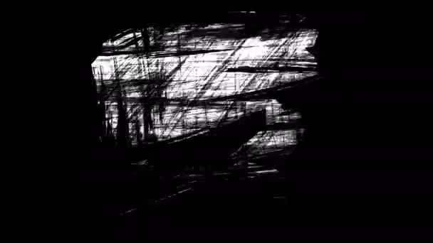 Animacja Grunge Pociągnięcia Pędzla Białym Tle Streszczenie Strony Element Malowany — Wideo stockowe